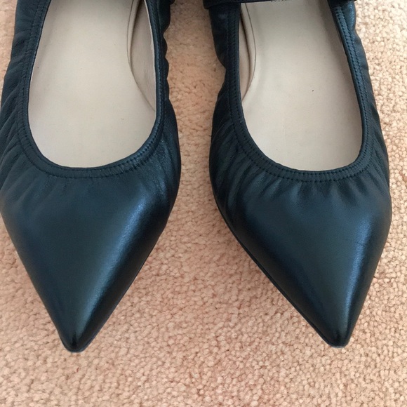 VALENTINO Metal Eyelet Ankle Strap Ballerina Flats - Picture 3 of 7